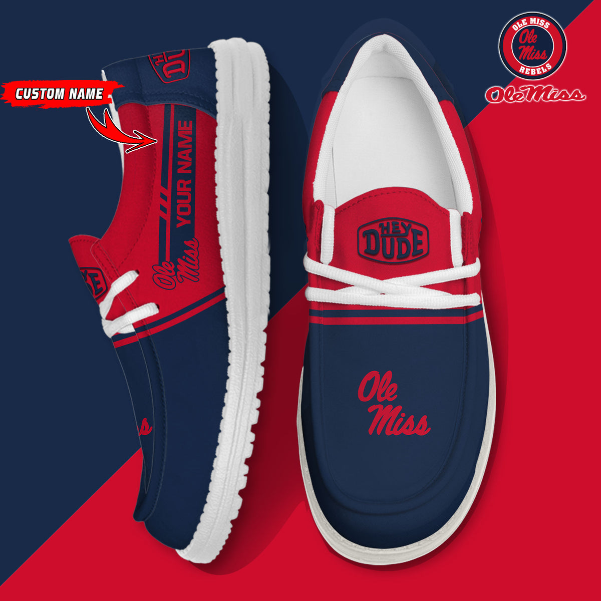 Ole Miss Rebels Lace Up Loafers 2026
