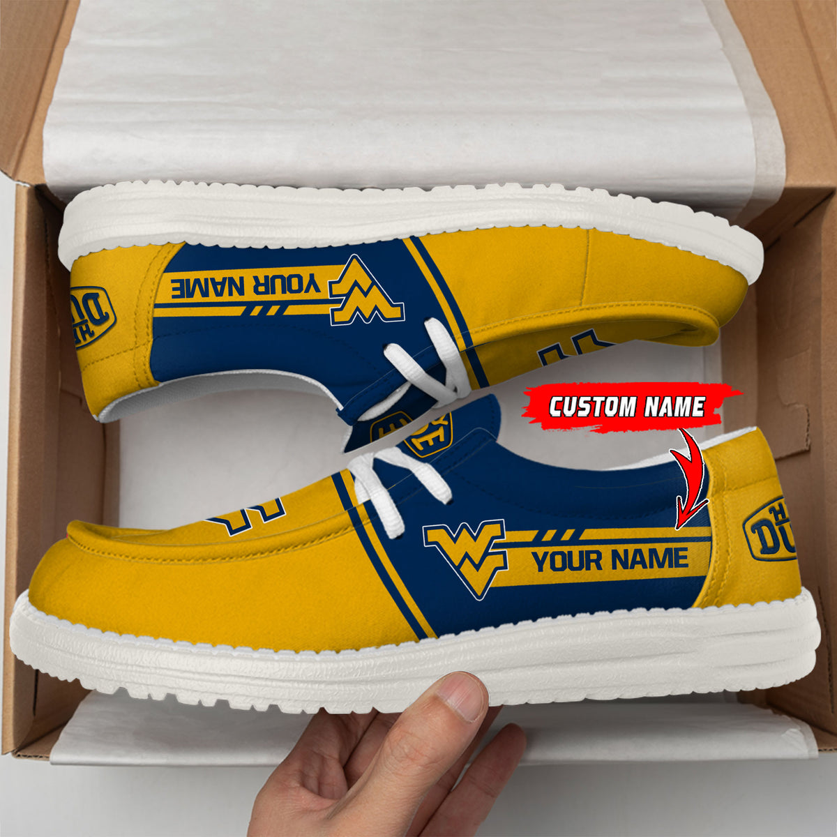 West Virginia Mountaineers Lace Up Loafers 2026