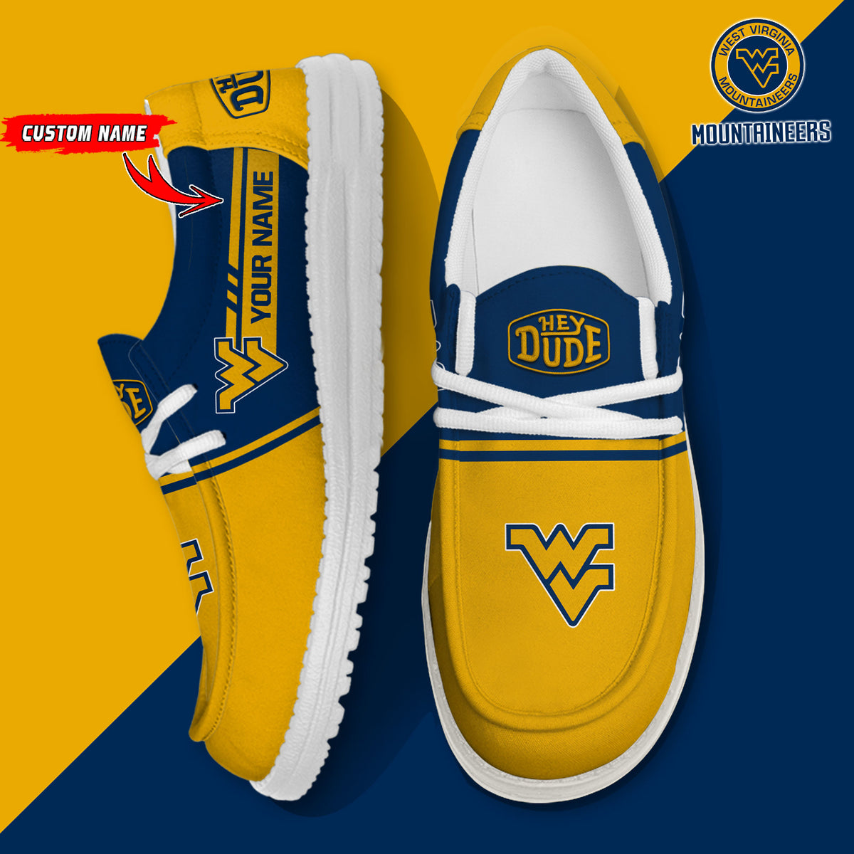 West Virginia Mountaineers Lace Up Loafers 2026
