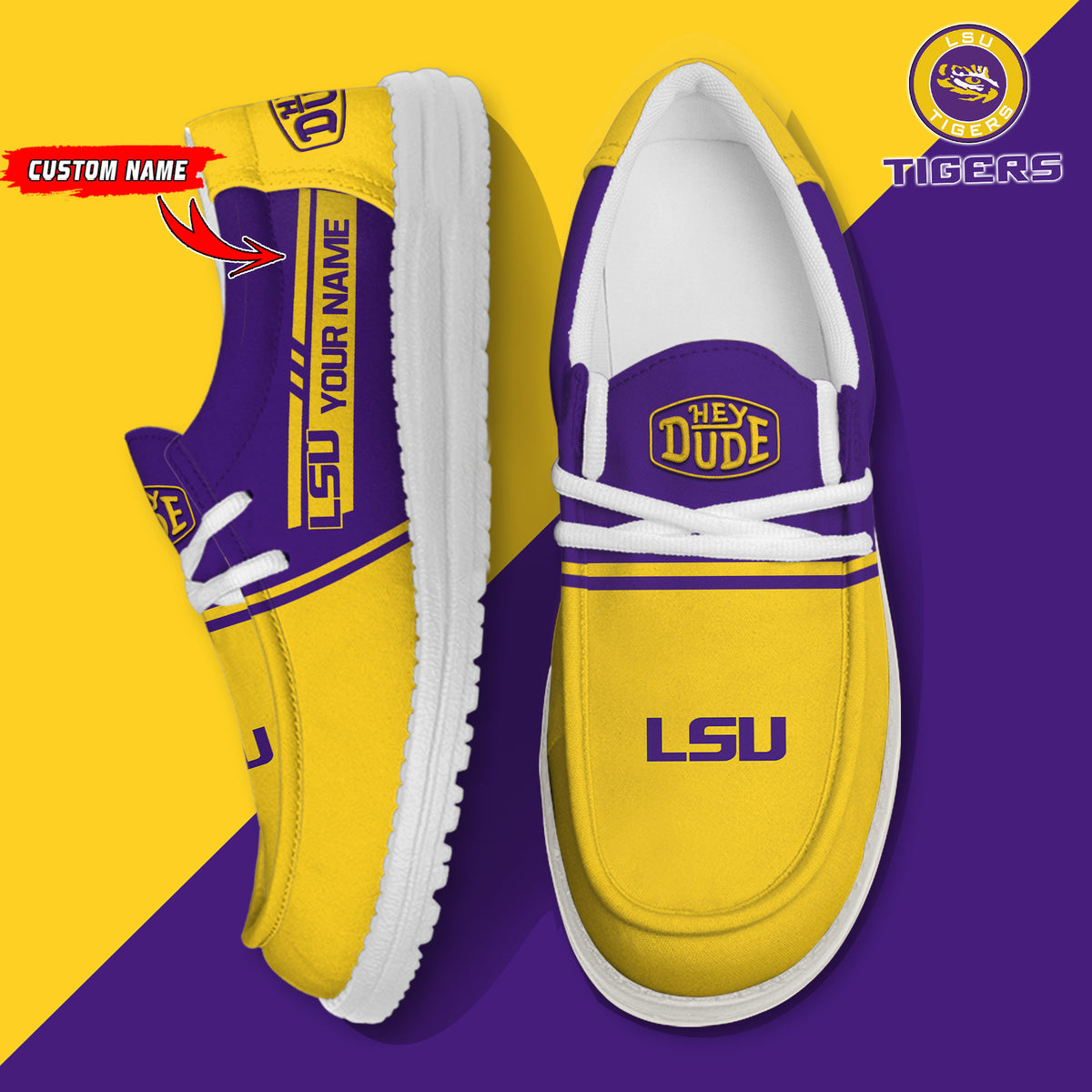 LSU Tigers Lace Up Loafers 2026