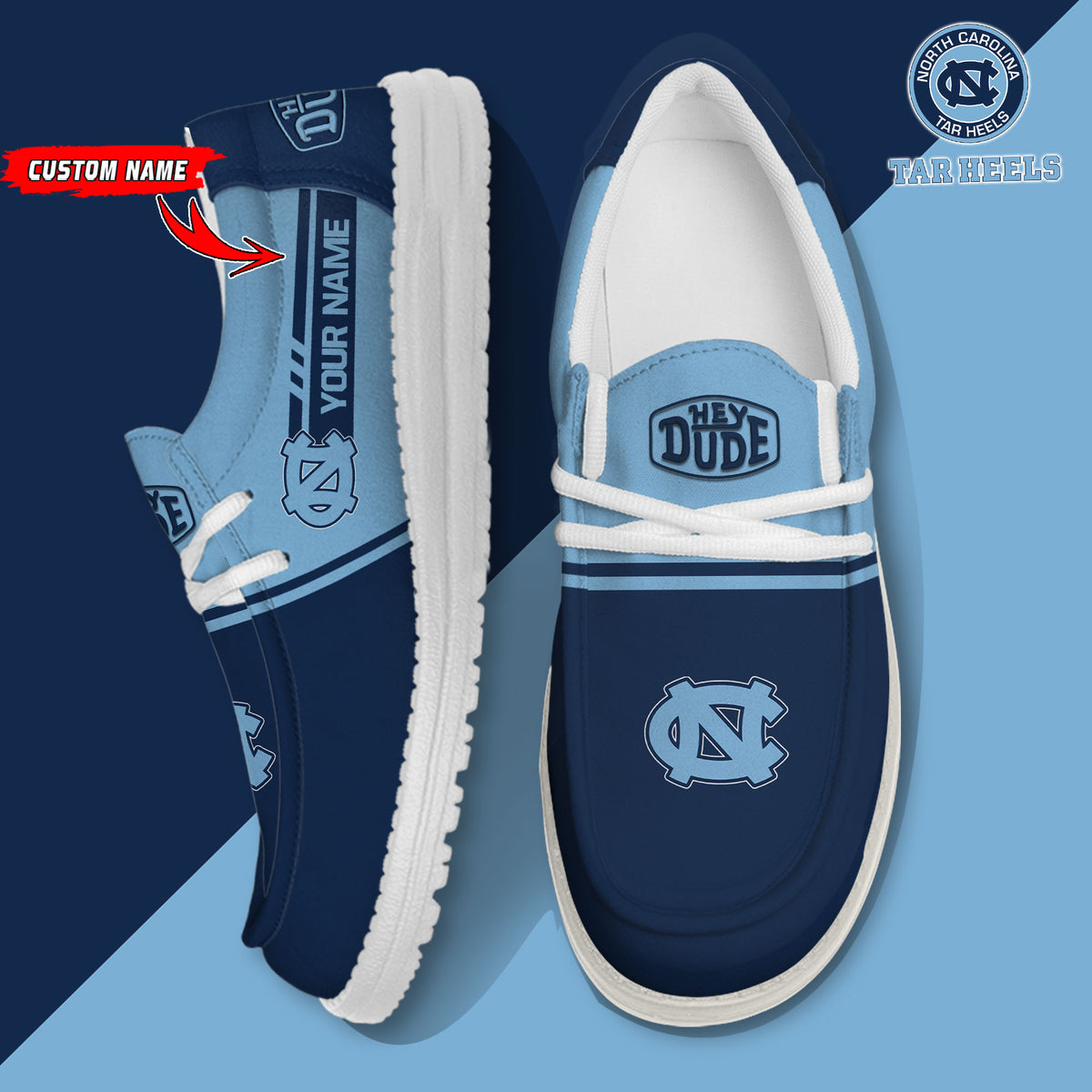 North Carolina Tar Heels Lace Up Loafers 2026