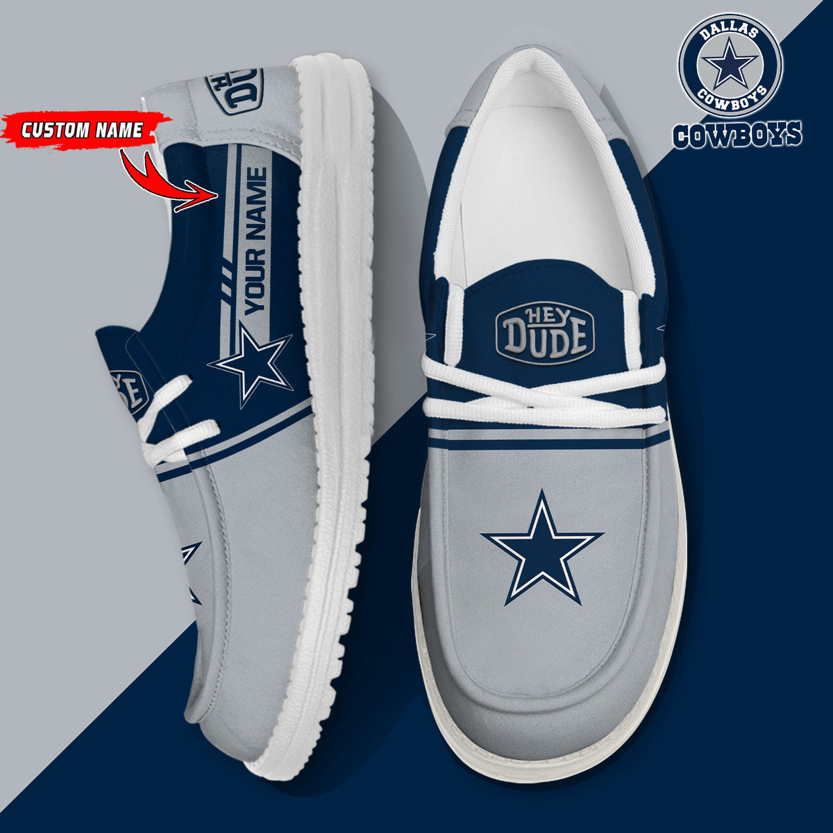Healalio Dallas Cowboys Lace Up Loafers 2026