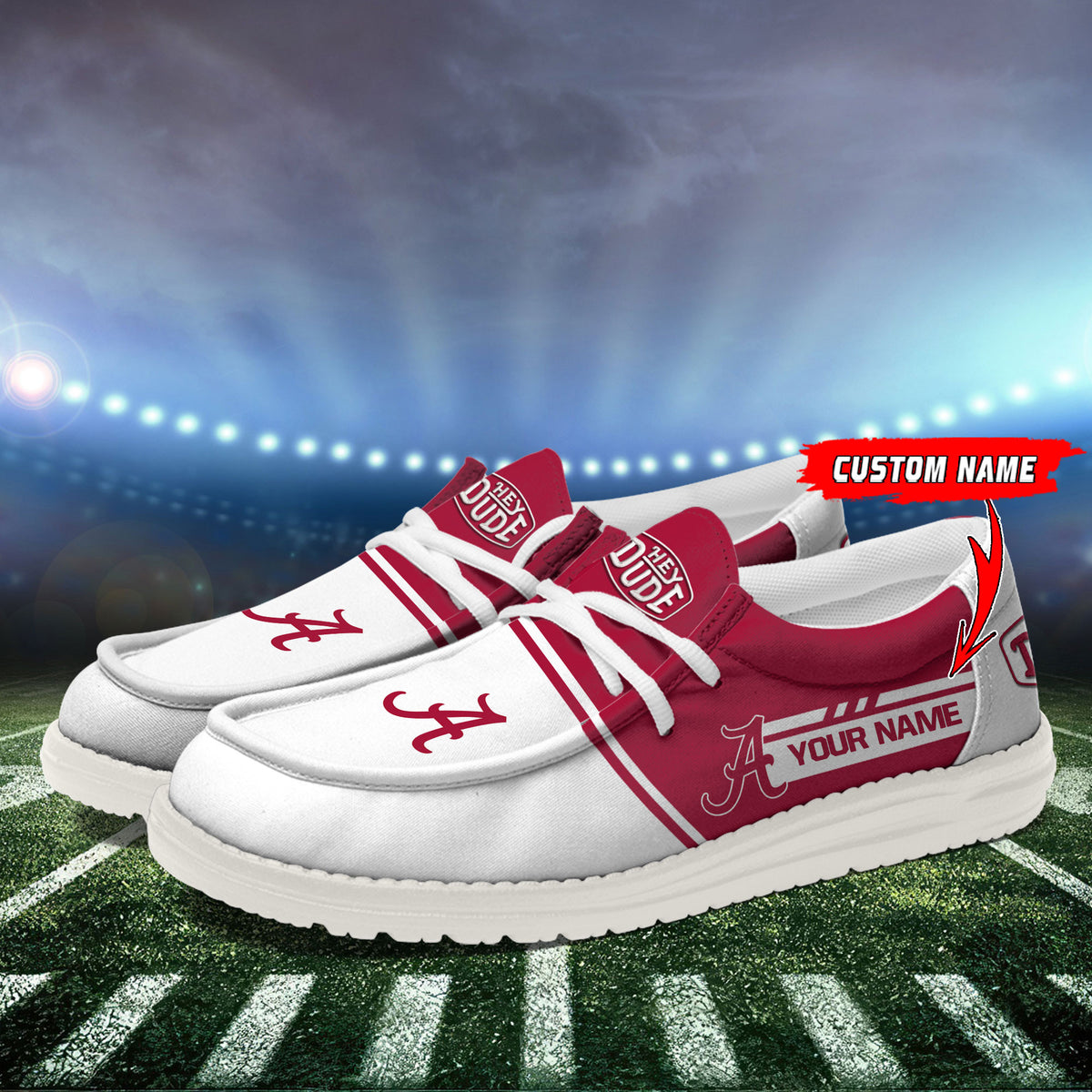 Alabama Crimson Tide Lace Up Loafers 2026