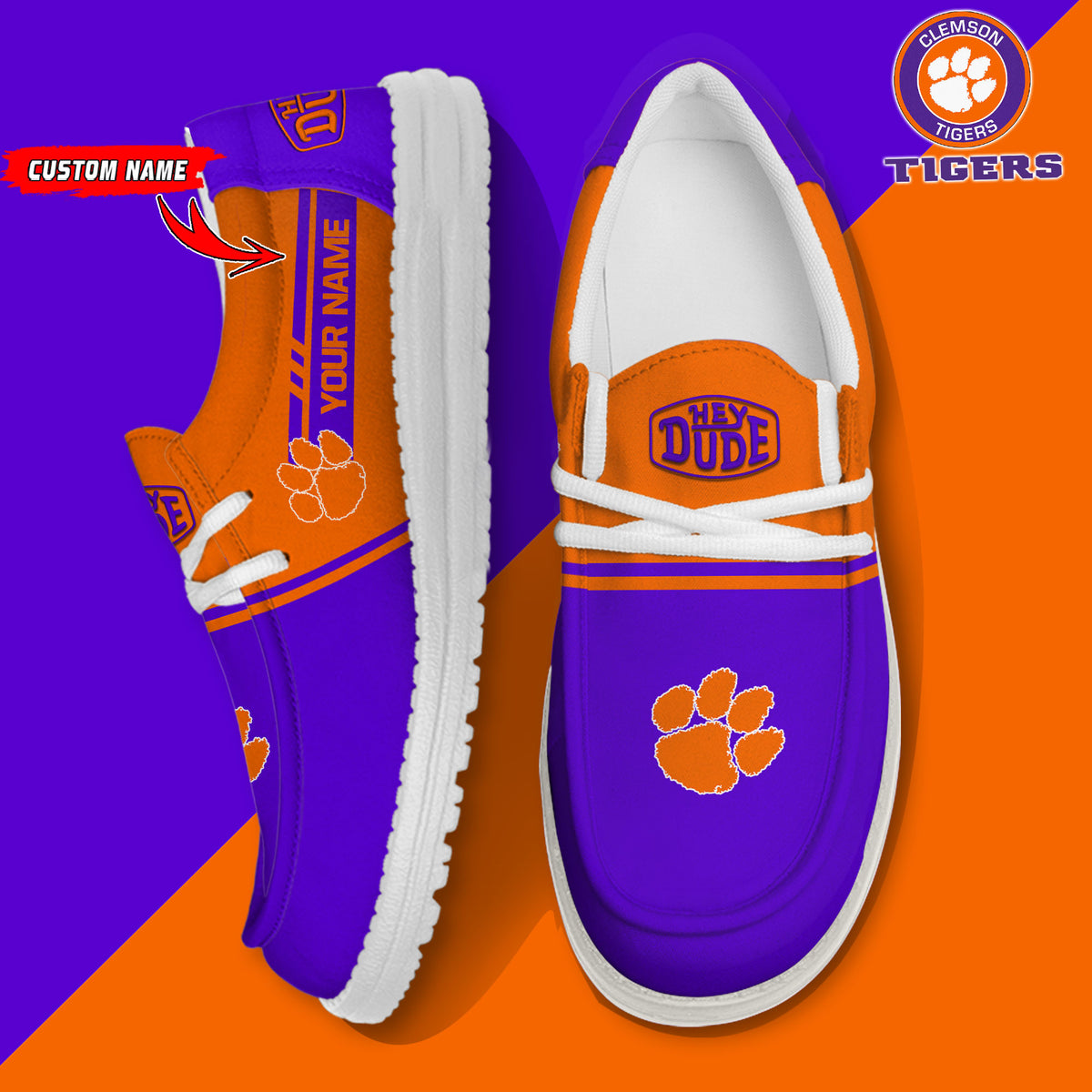 Clemson Tigers Lace Up Loafers 2026
