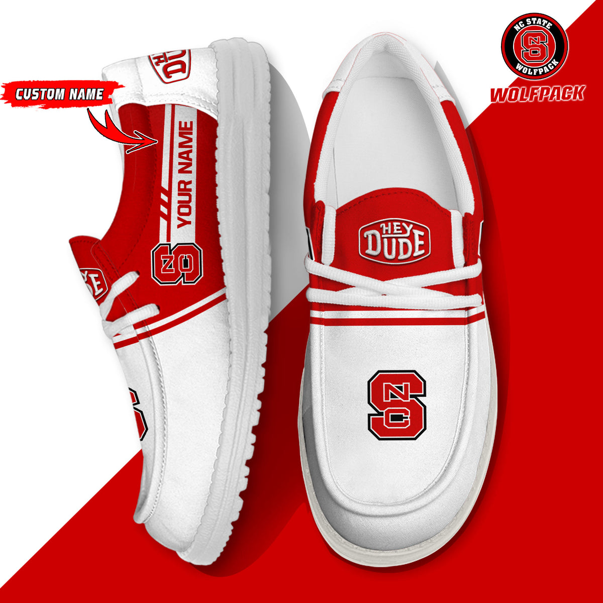 NC State Wolfpack Lace Up Loafers 2026