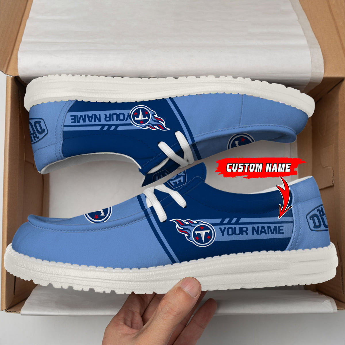 Healalio Tennessee Titans Lace Up Loafers 2026