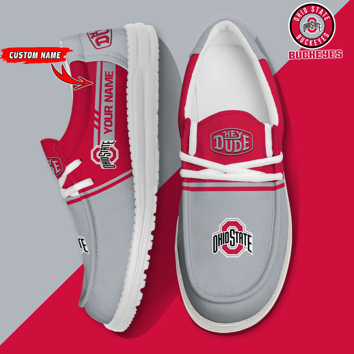 Ohio State Buckeyes Lace Up Loafers 2026