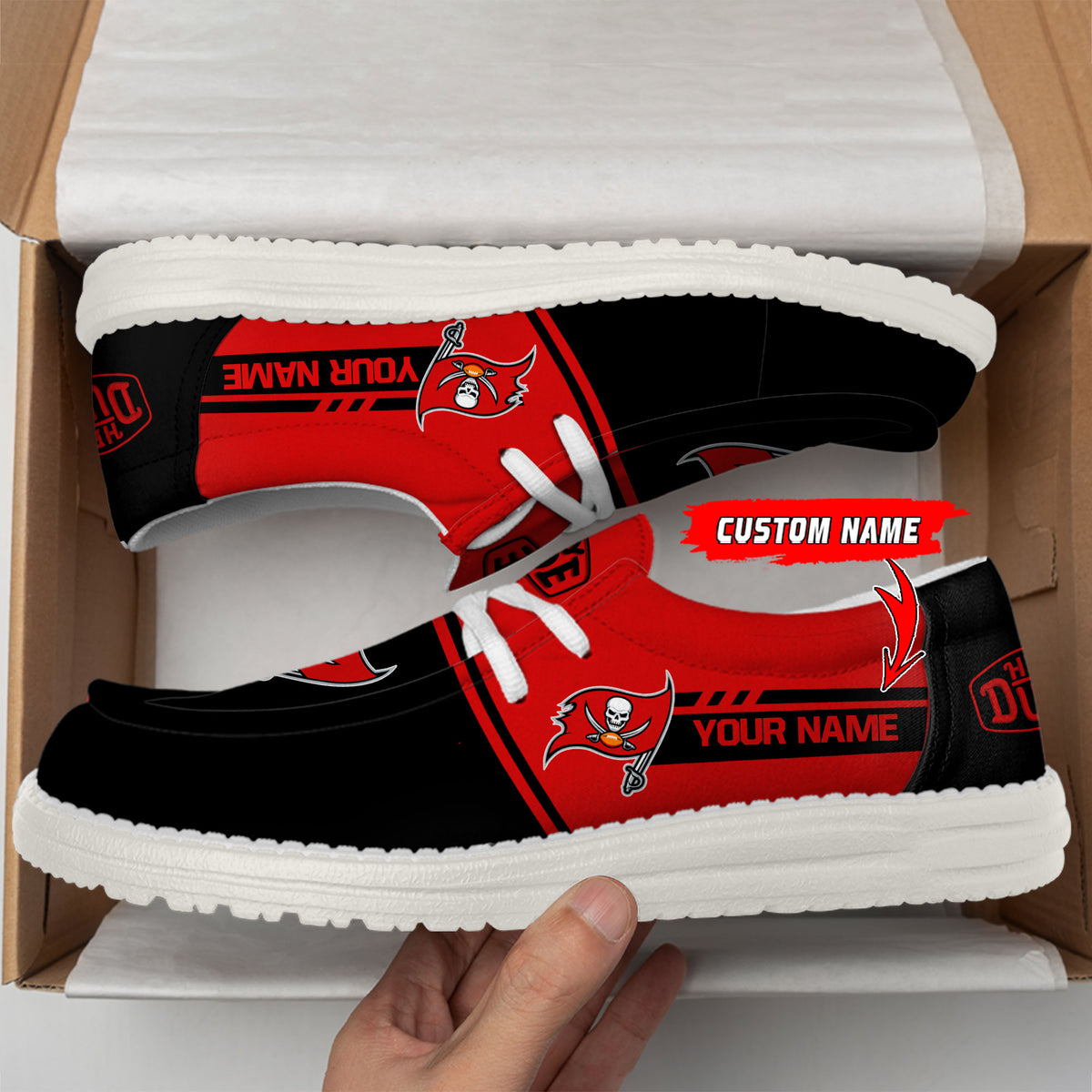 Healalio Tampa Bay Buccaneers Lace Up Loafers 2026