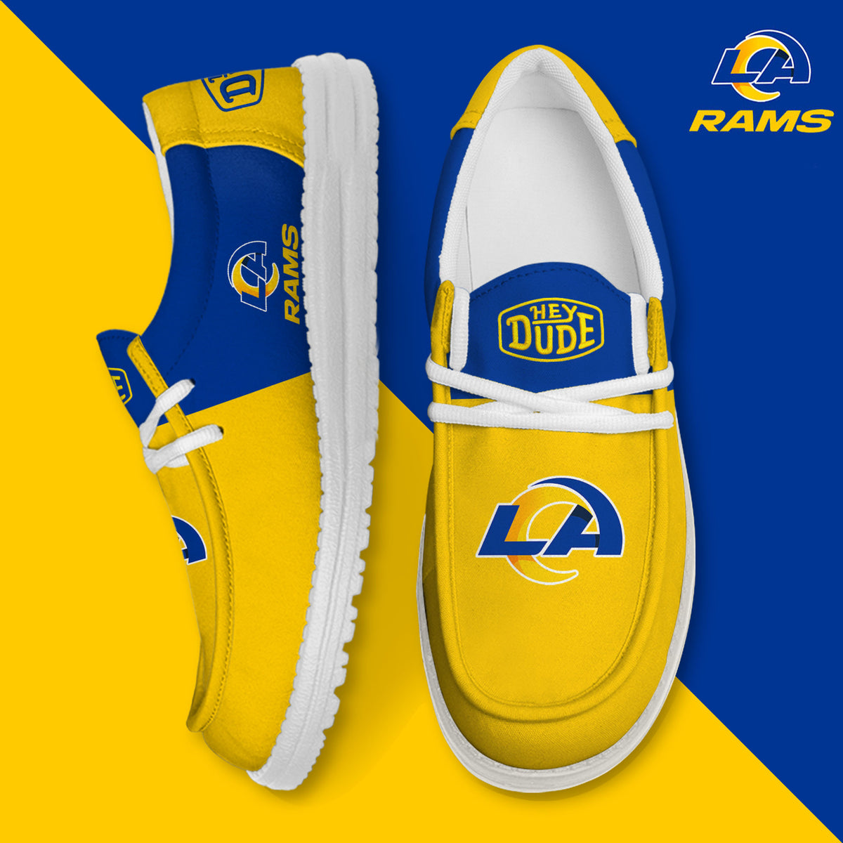 Los Angeles Rams Lace Up Loafers 2026