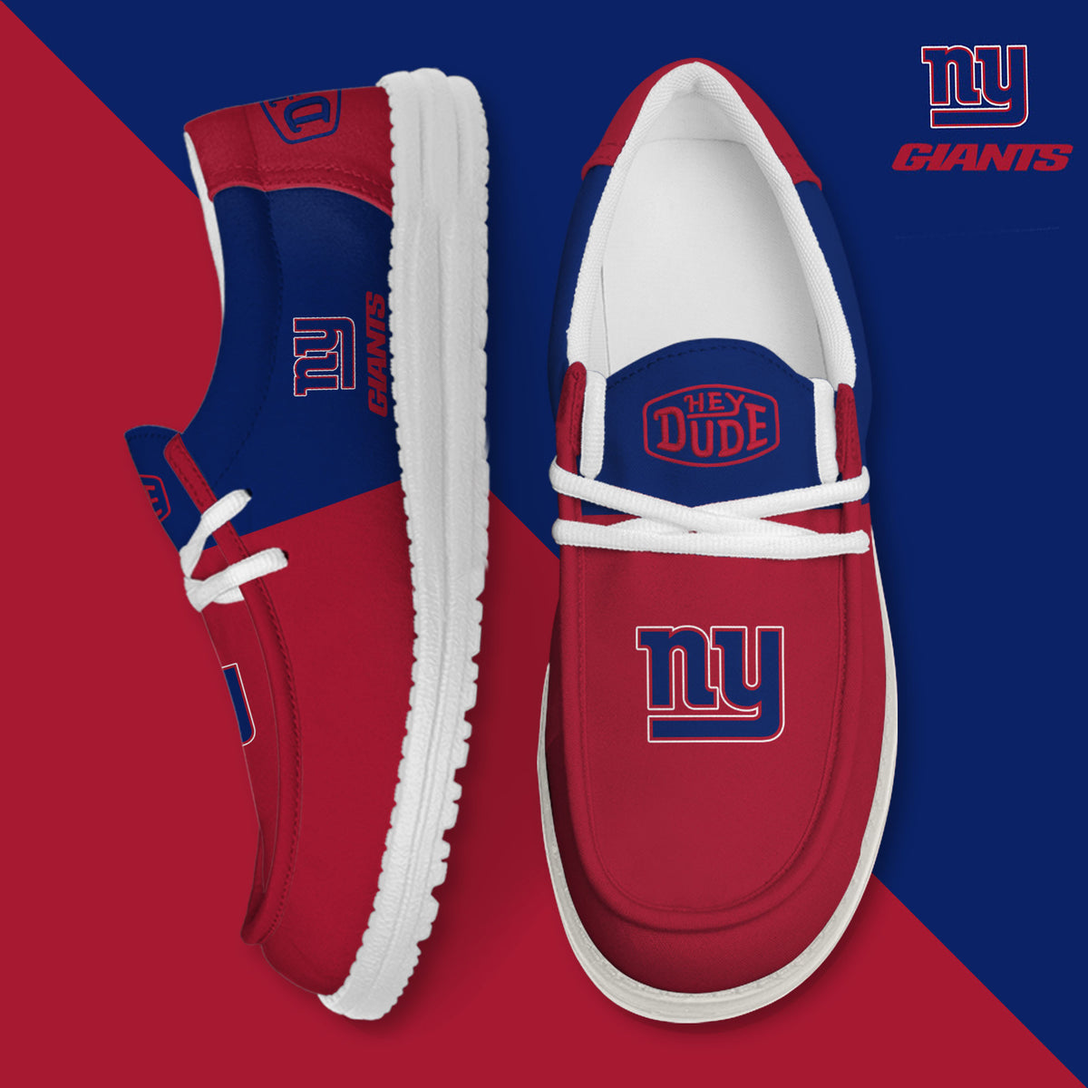 New York Giants Lace Up Loafers 2026
