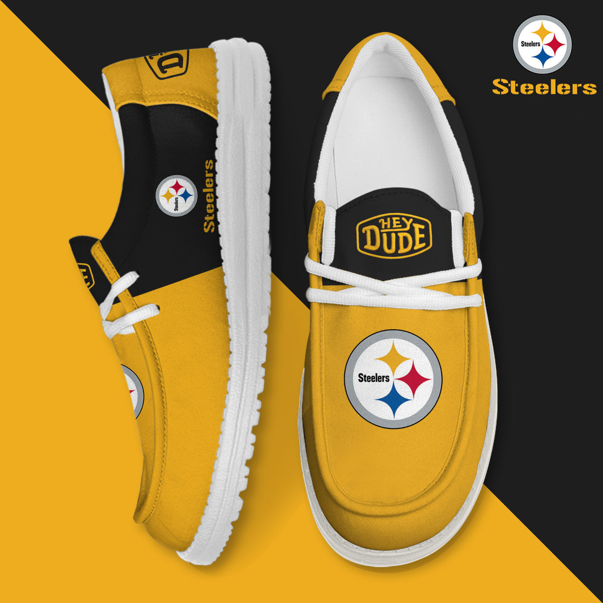 Pittsburgh Steelers Lace Up Loafers 2026