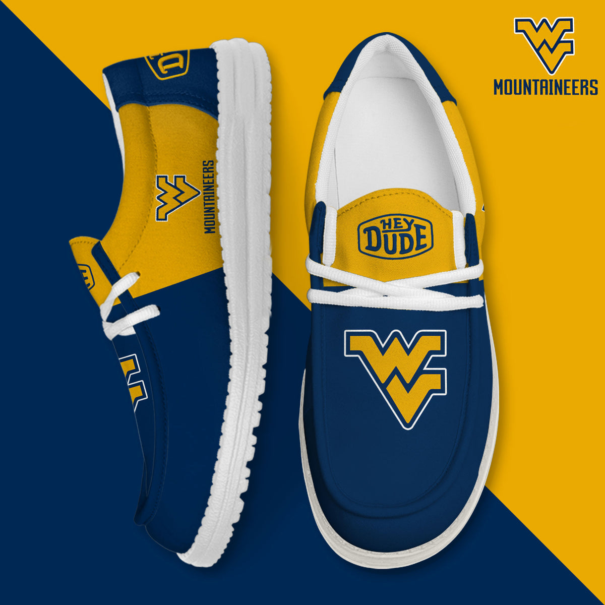 West Virginia Mountaineers Lace Up Loafers 2026