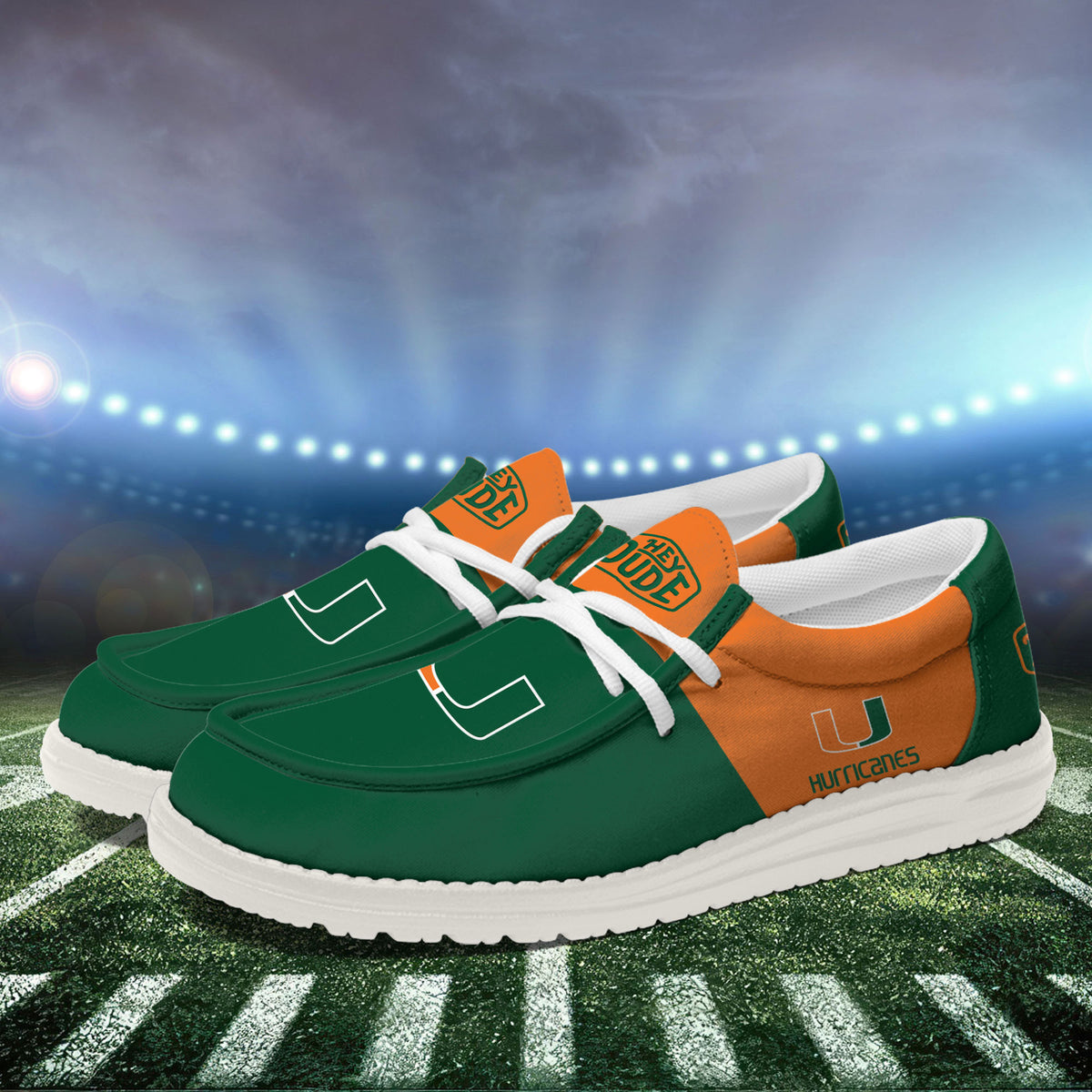 Miami Hurricanes Lace Up Loafers 2026