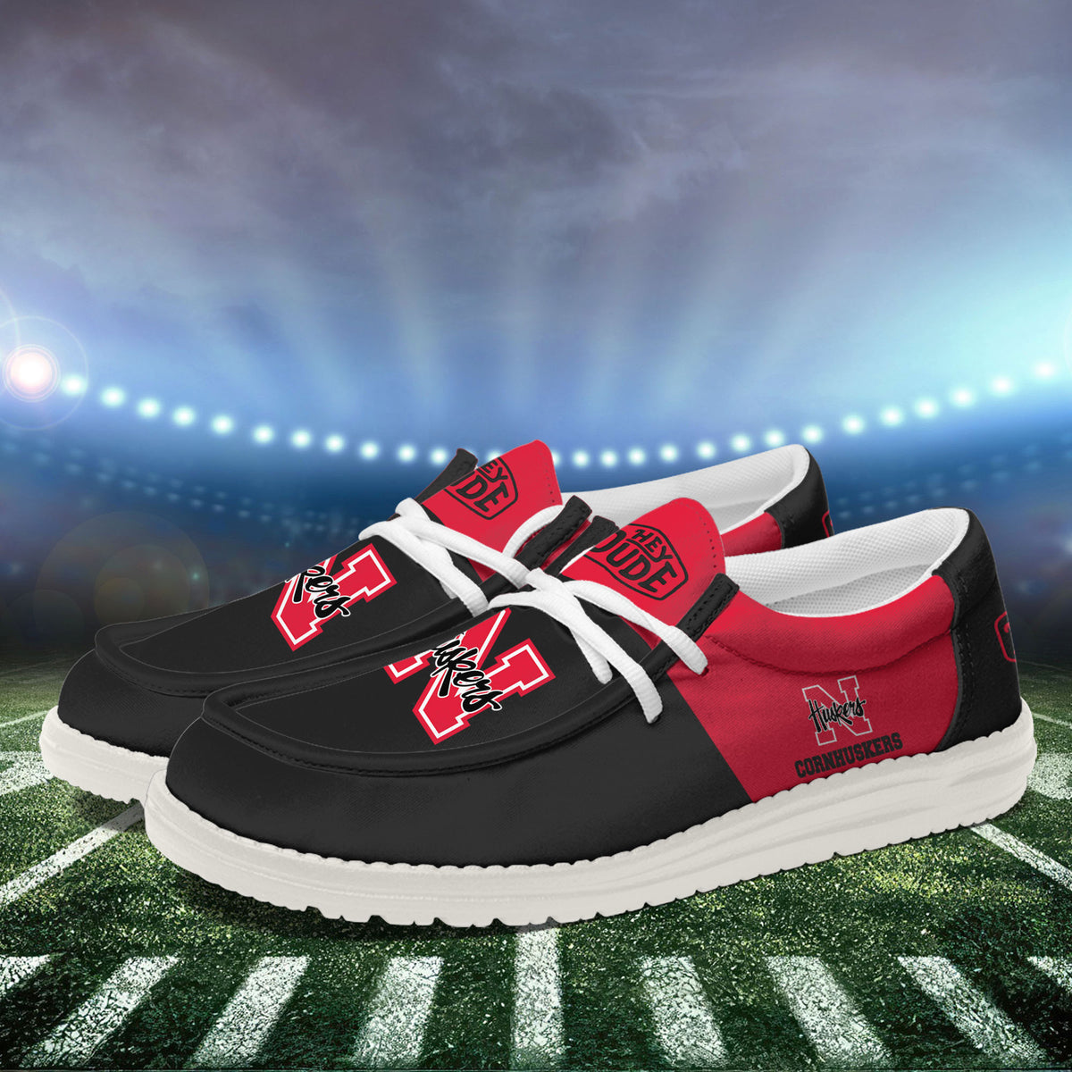 Nebraska Cornhuskers Lace Up Loafers 2026