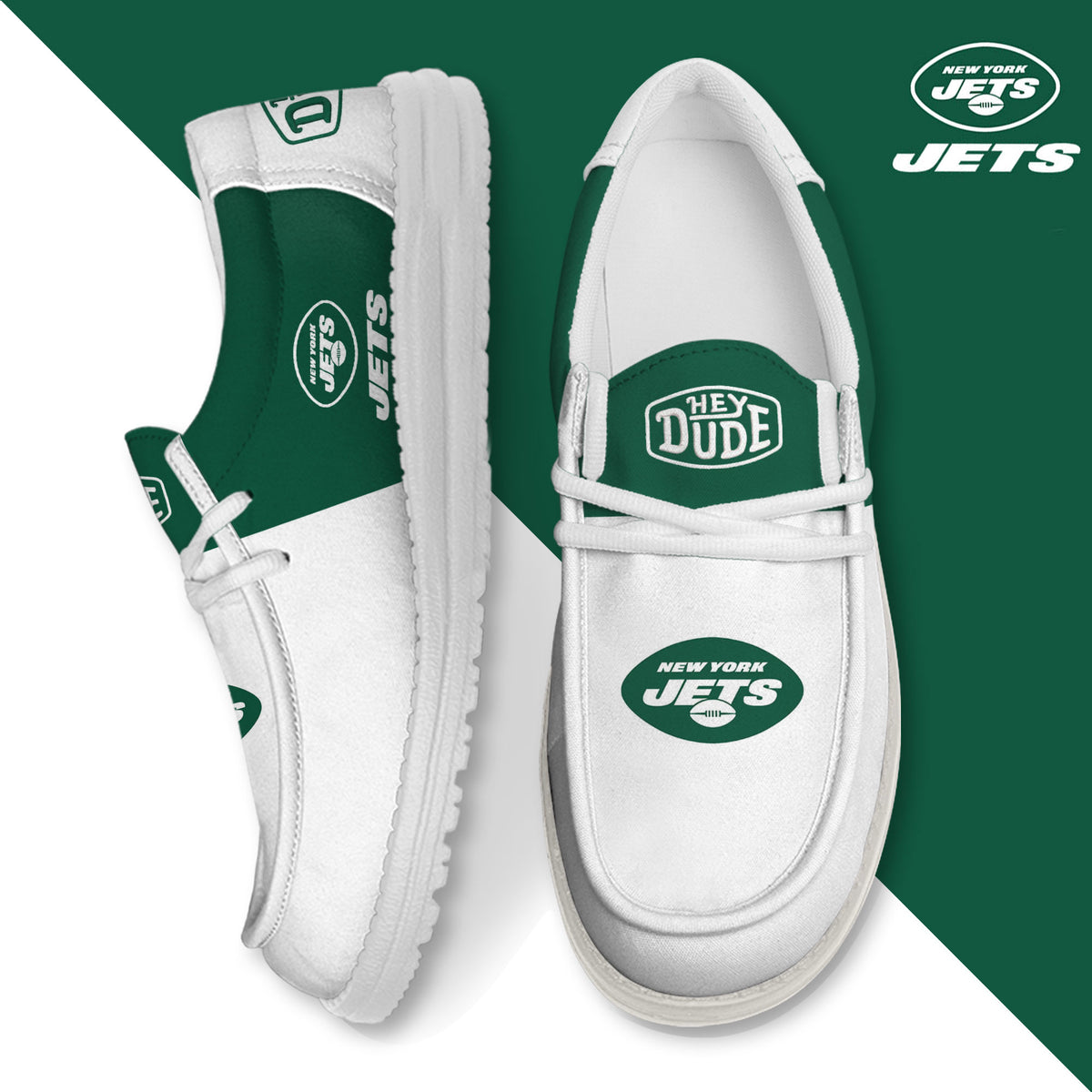 New York Jets Lace Up Loafers 2026
