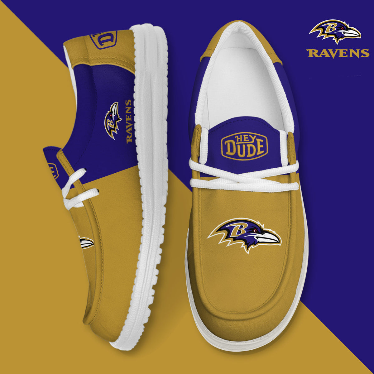 Baltimore Ravens Lace Up Loafers 2026
