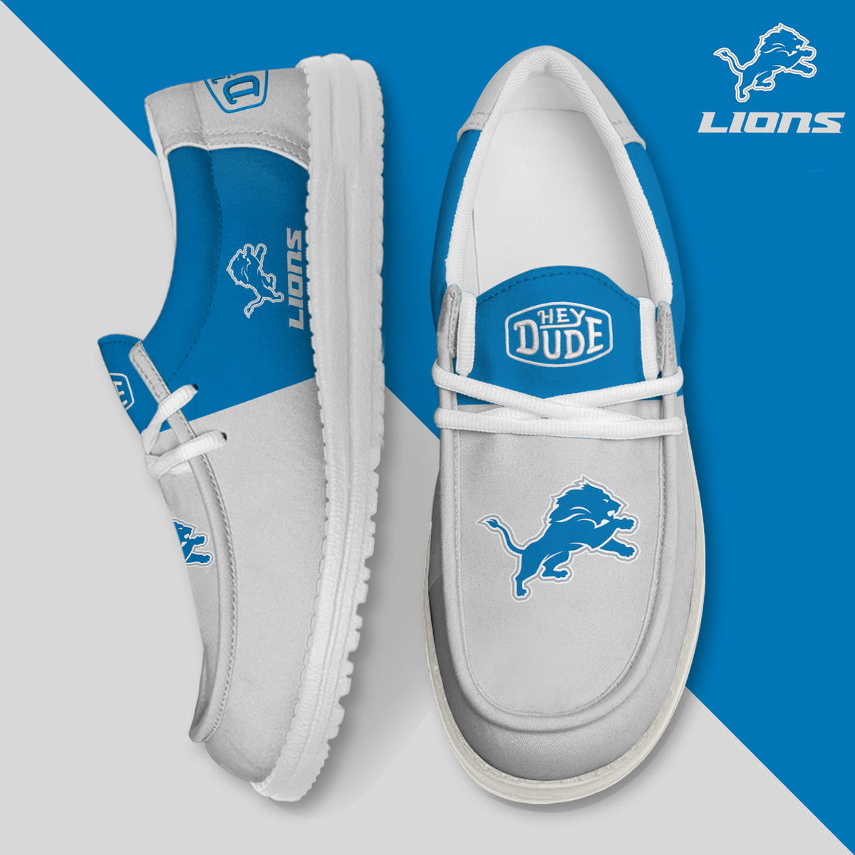 Detroit Lions Lace Up Loafers 2026