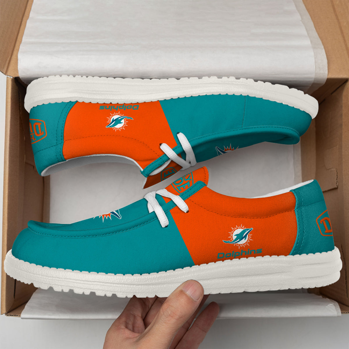Miami Dolphins Lace Up Loafers 2026