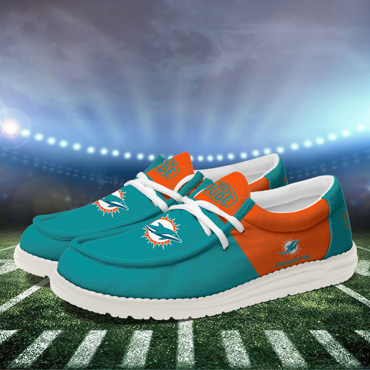 Miami Dolphins Lace Up Loafers 2026