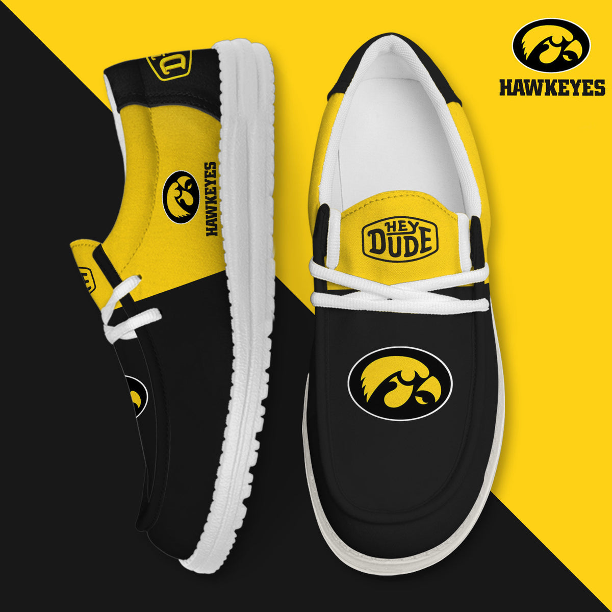 Iowa Hawkeyes Lace Up Loafers 2026