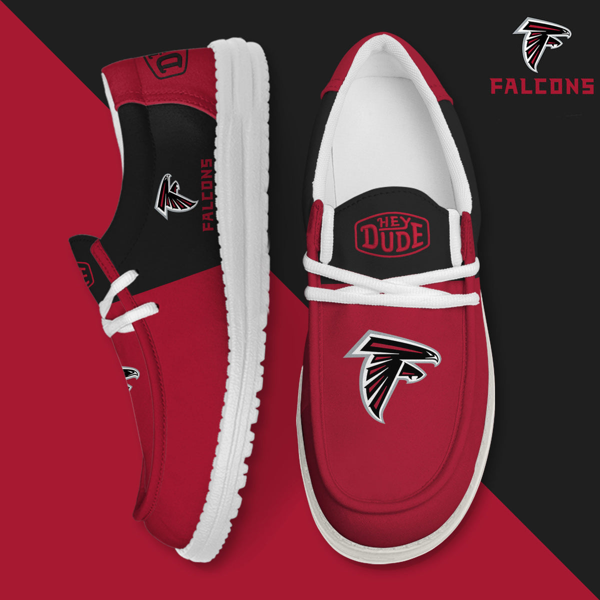 Atlanta Falcons Lace Up Loafers 2026