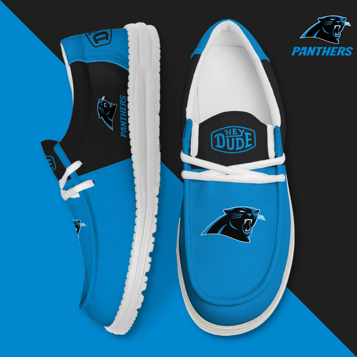 Carolina Panthers Lace Up Loafers 2026