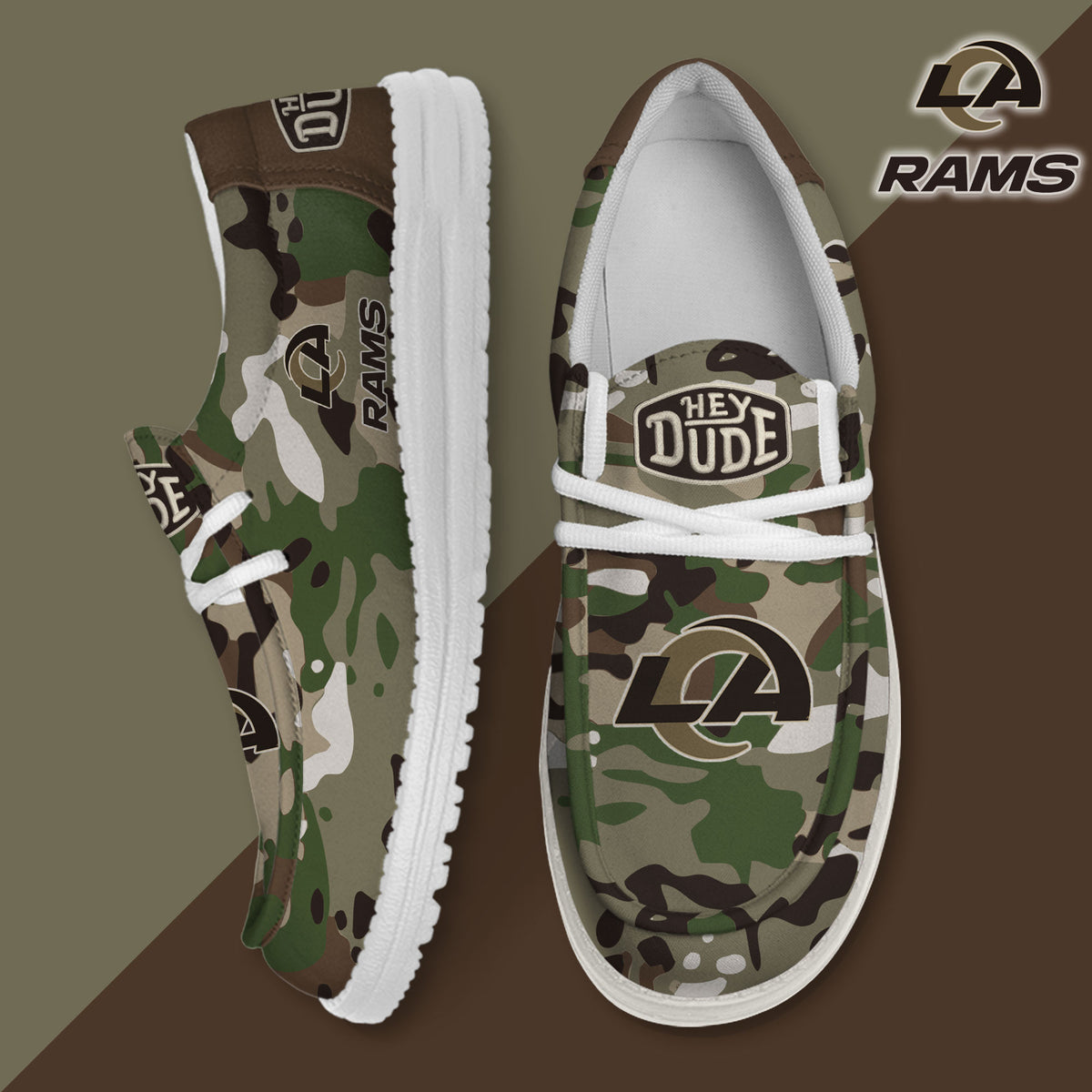 Los Angeles Rams Lace Up Loafers 2026