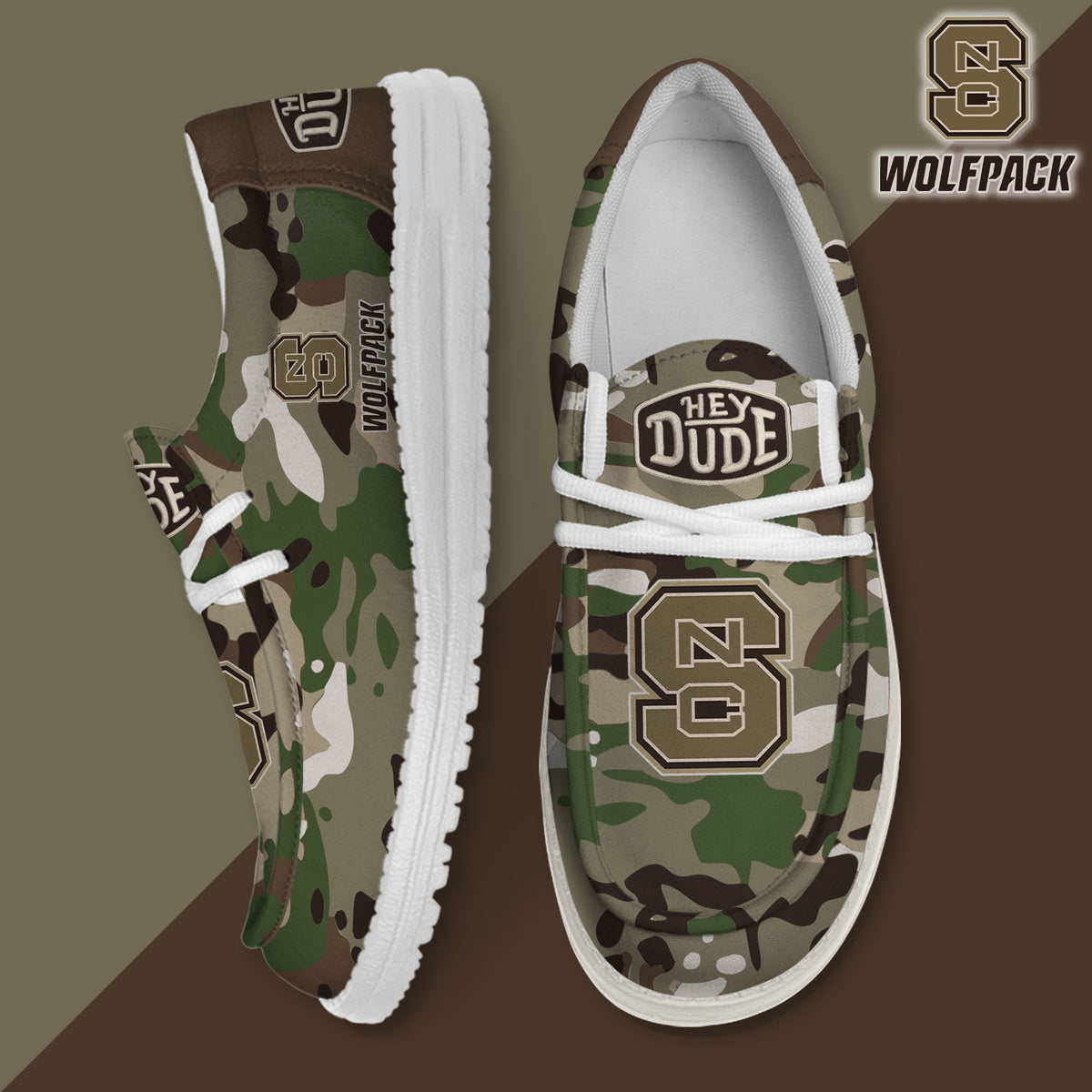 NC State Wolfpack Lace Up Loafers 2026