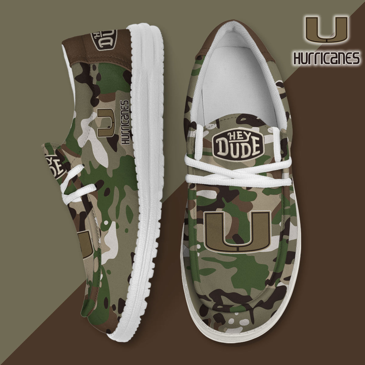 Miami Hurricanes Lace Up Loafers 2026