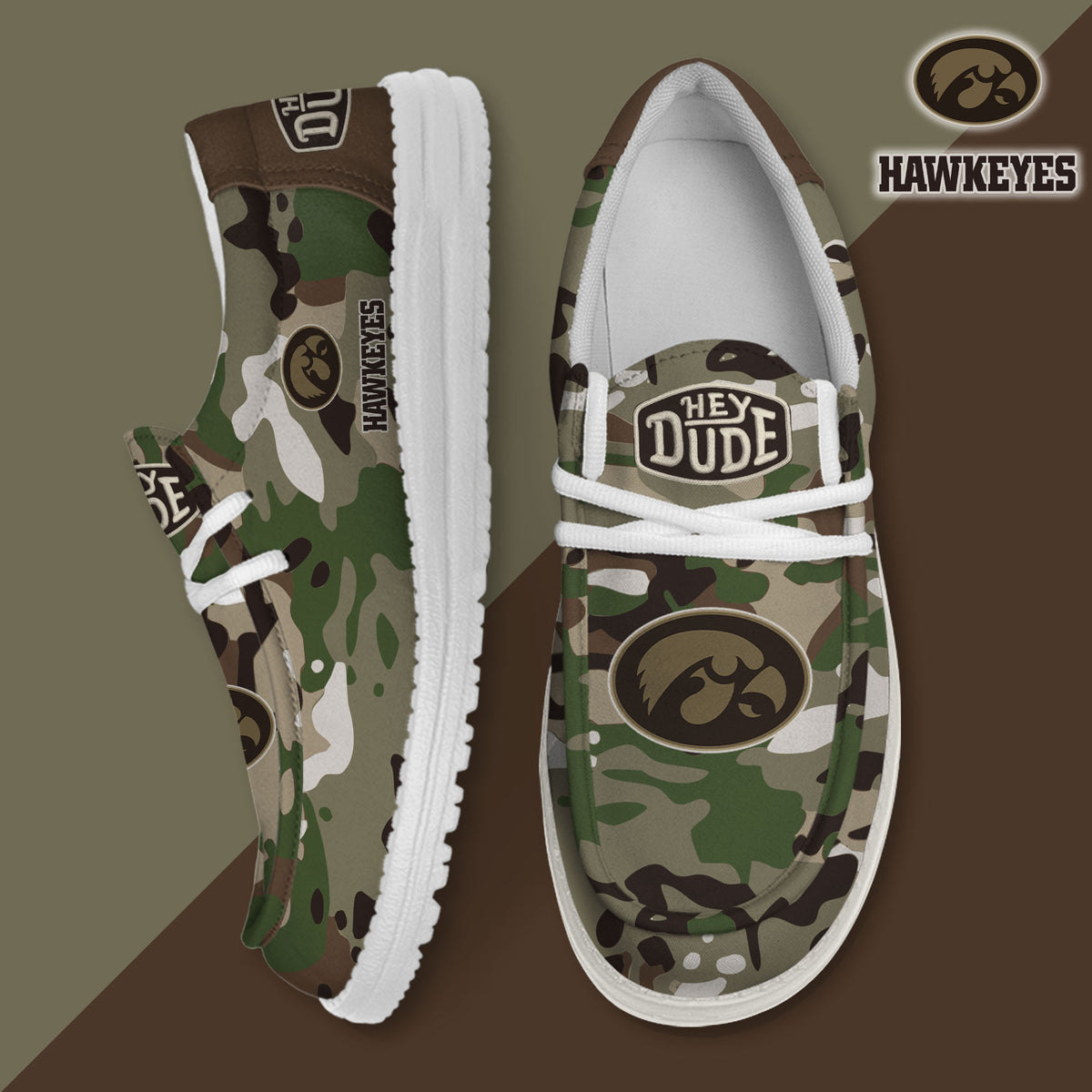 Iowa Hawkeyes Lace Up Loafers 2026