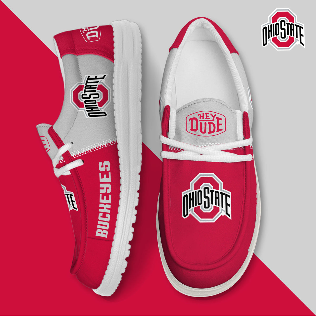 Ohio State Buckeyes Lace Up Loafers 2026