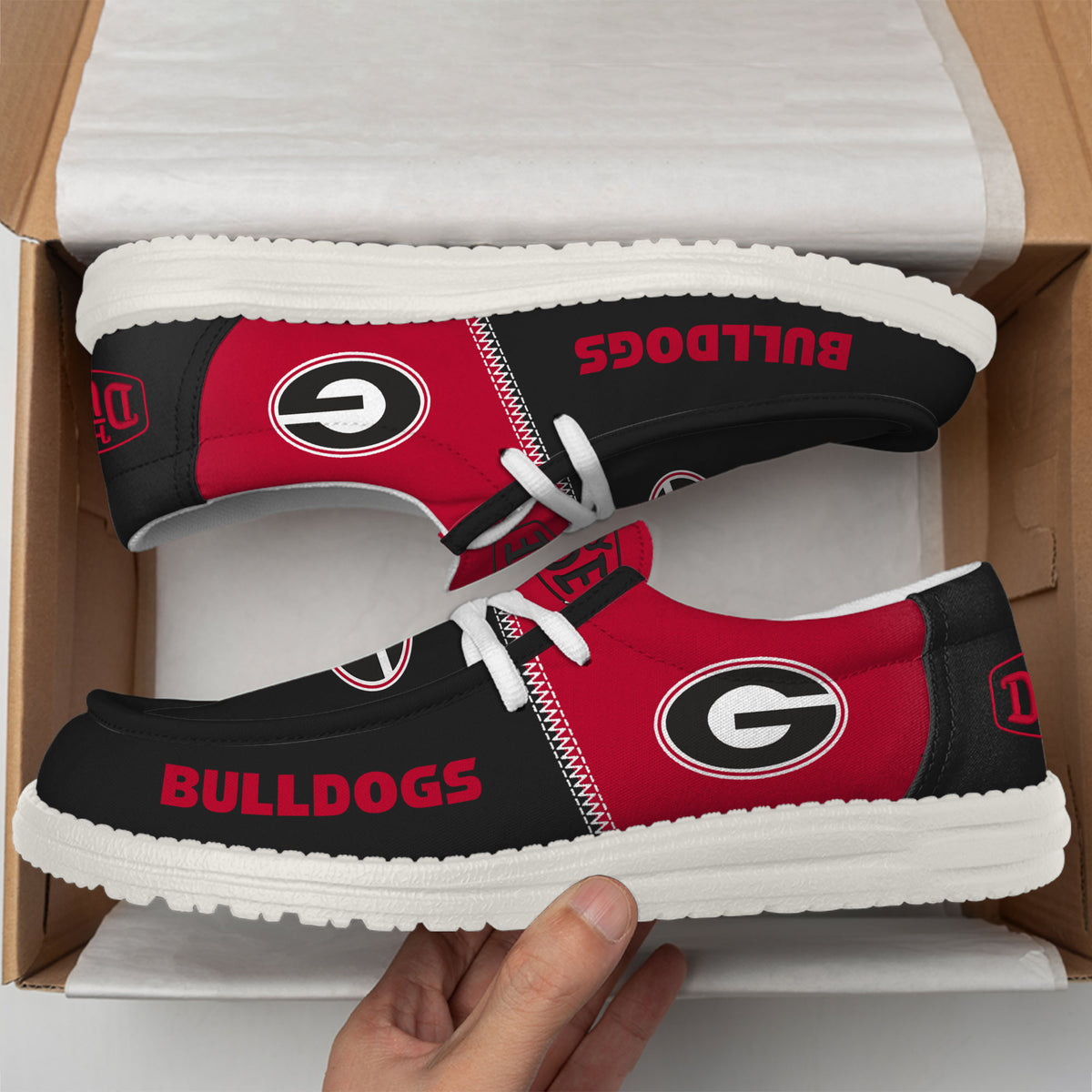 Georgia Bulldogs Lace Up Loafers 2026
