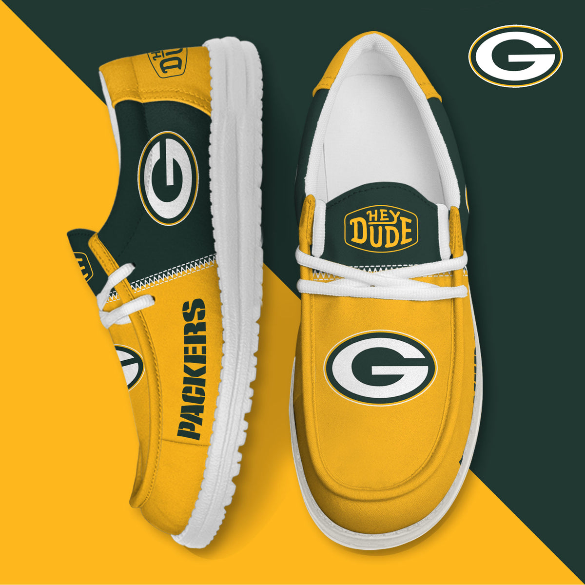 Green Bay Packers Lace Up Loafers 2026