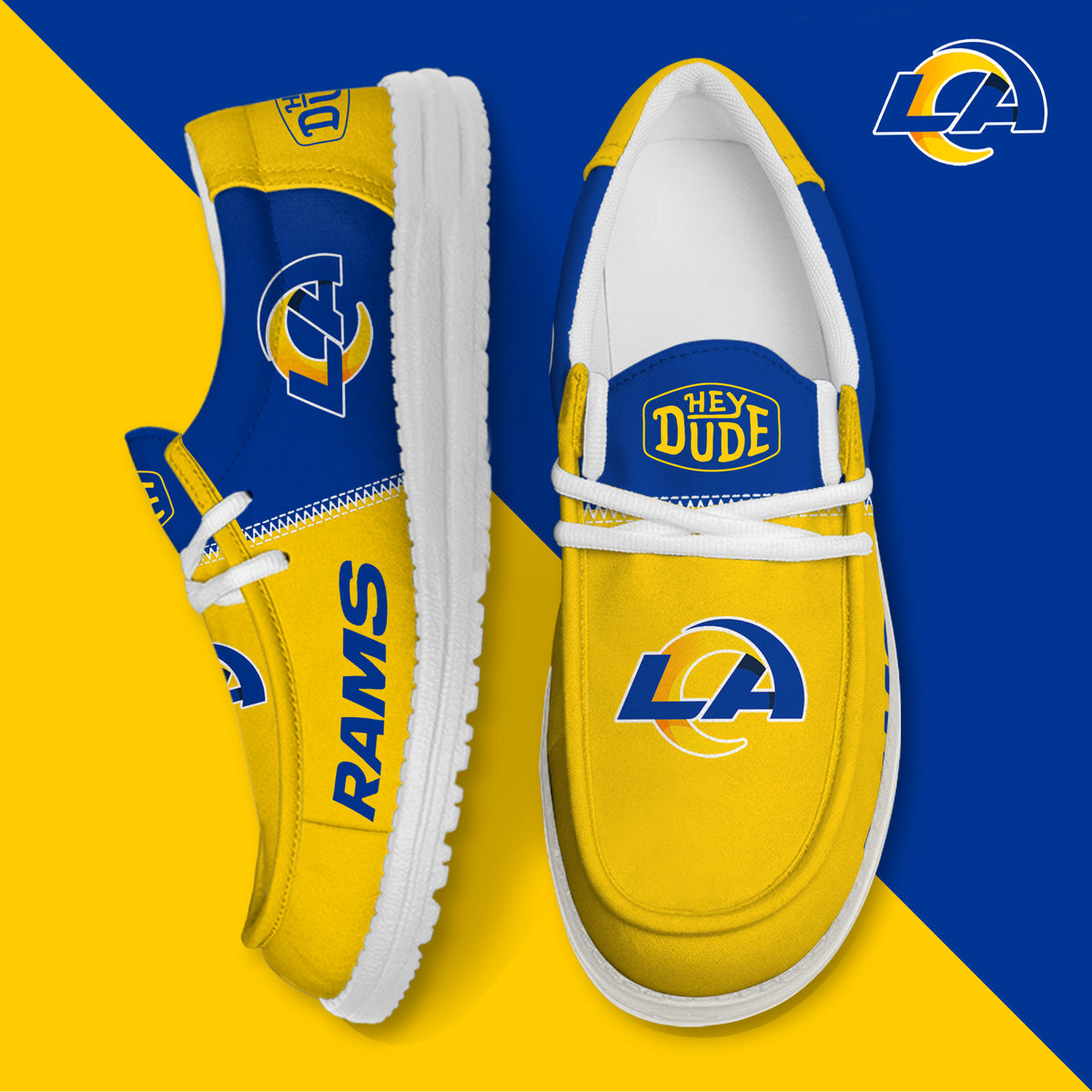 Los Angeles Rams Lace Up Loafers 2026