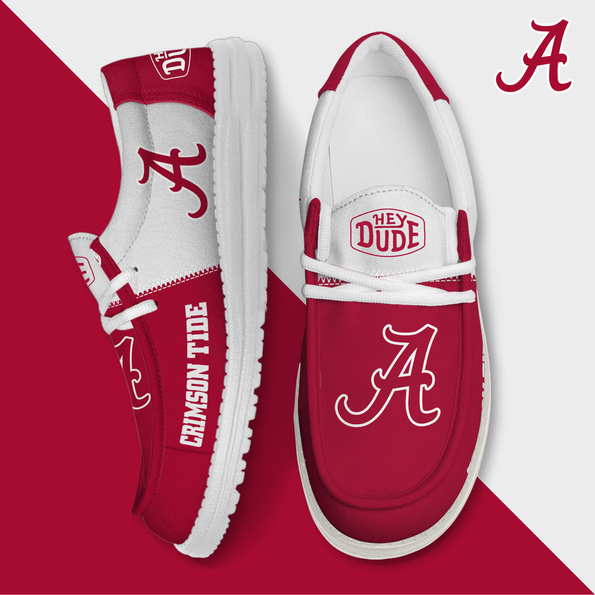 Alabama Crimson Tide Lace Up Loafers 2026