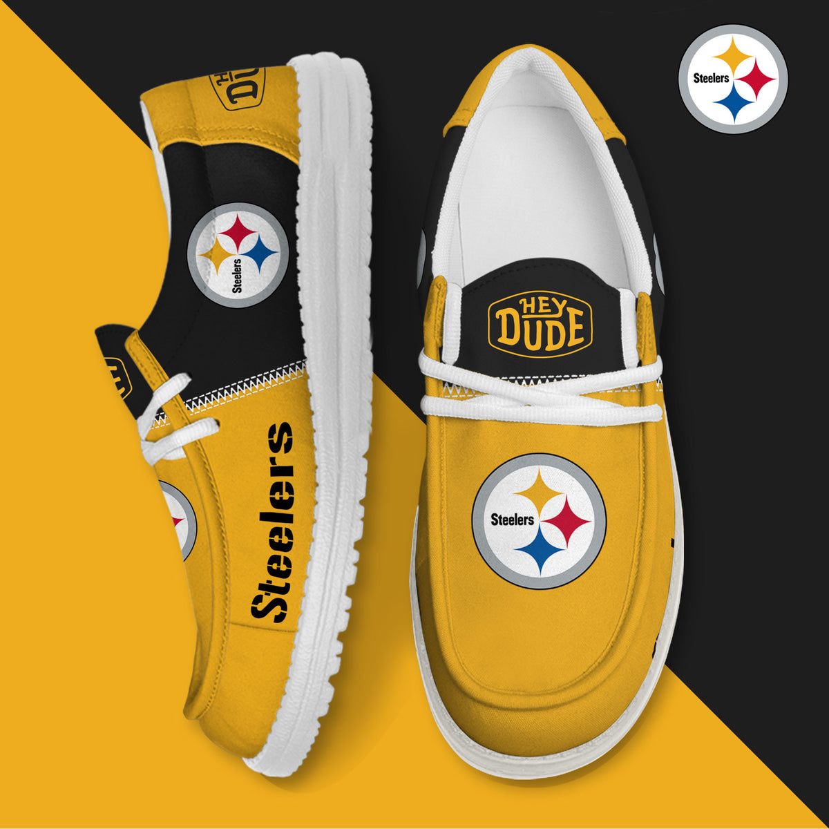 Pittsburgh Steelers Lace Up Loafers 2026