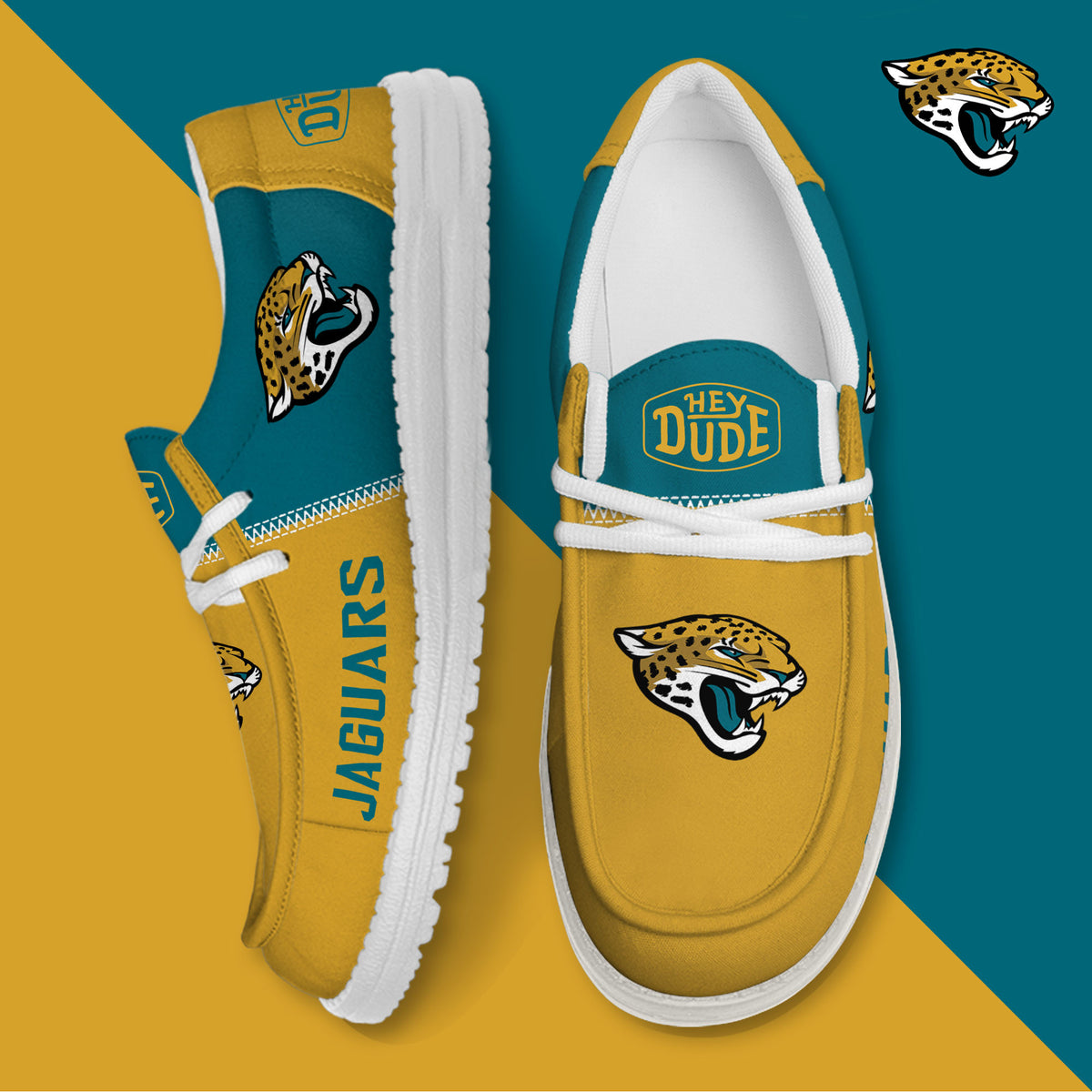 Jacksonville Jaguars Lace Up Loafers 2026