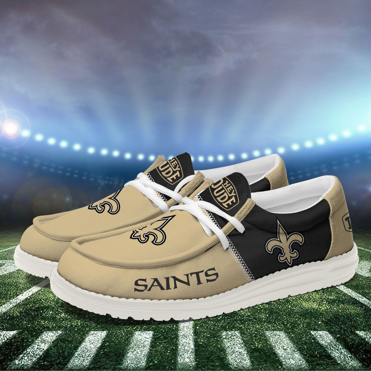 New Orleans Saints Lace Up Loafers 2026