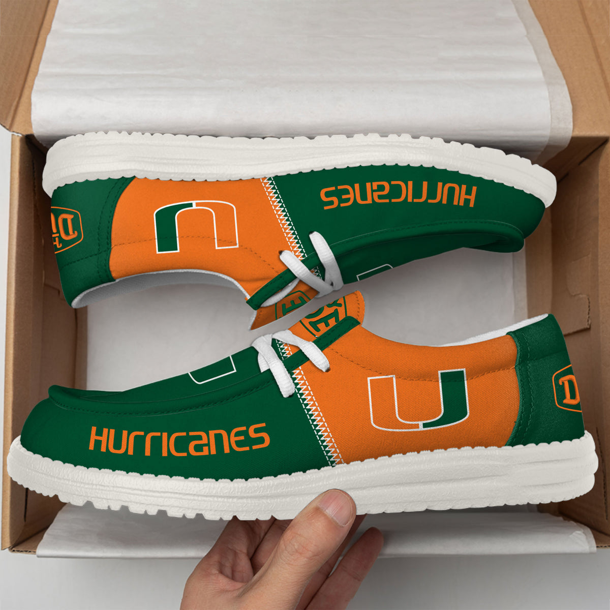 Miami Hurricanes Lace Up Loafers 2026