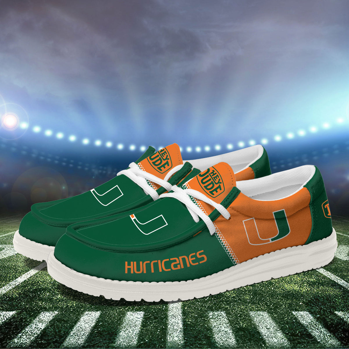 Miami Hurricanes Lace Up Loafers 2026