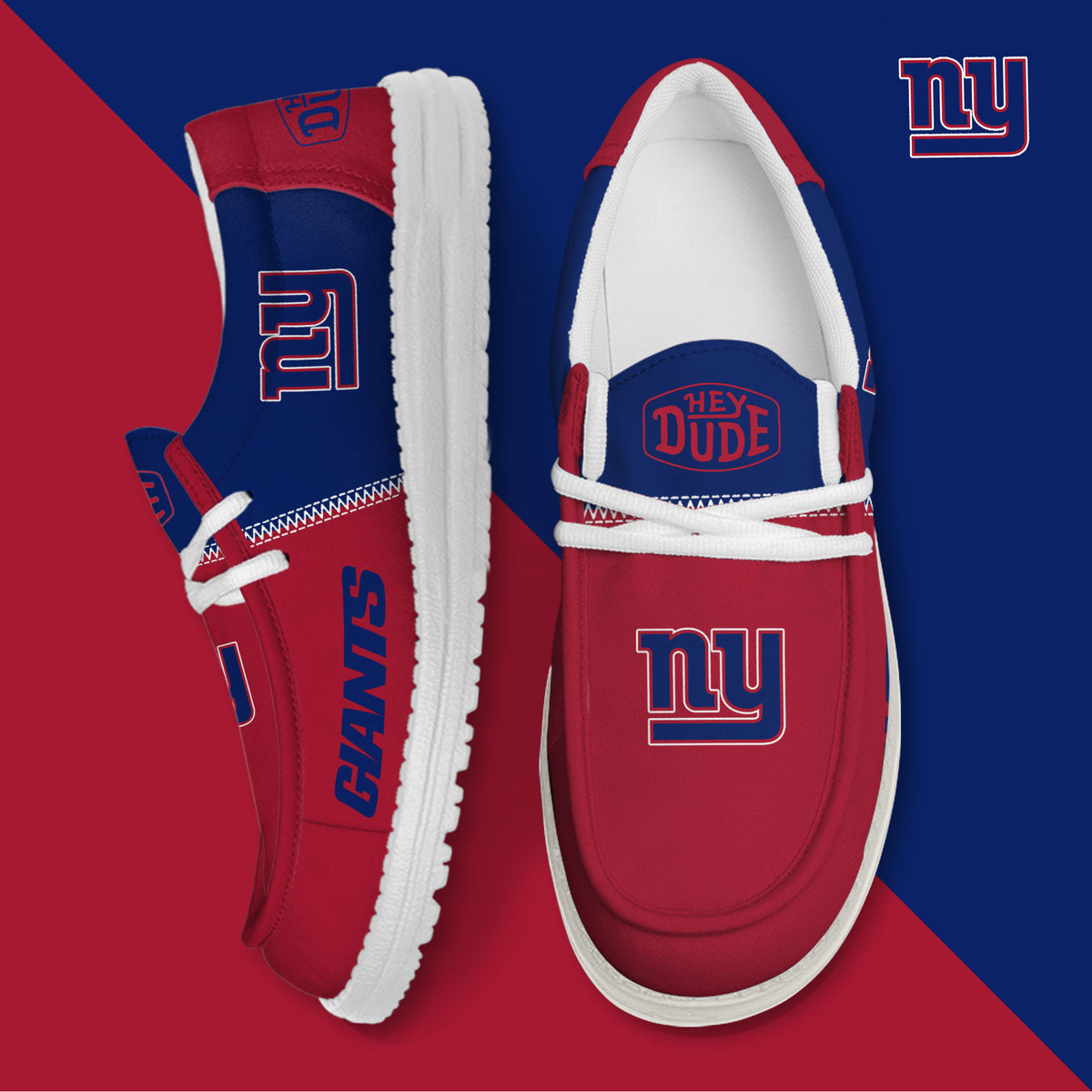 New York Giants Lace Up Loafers 2026