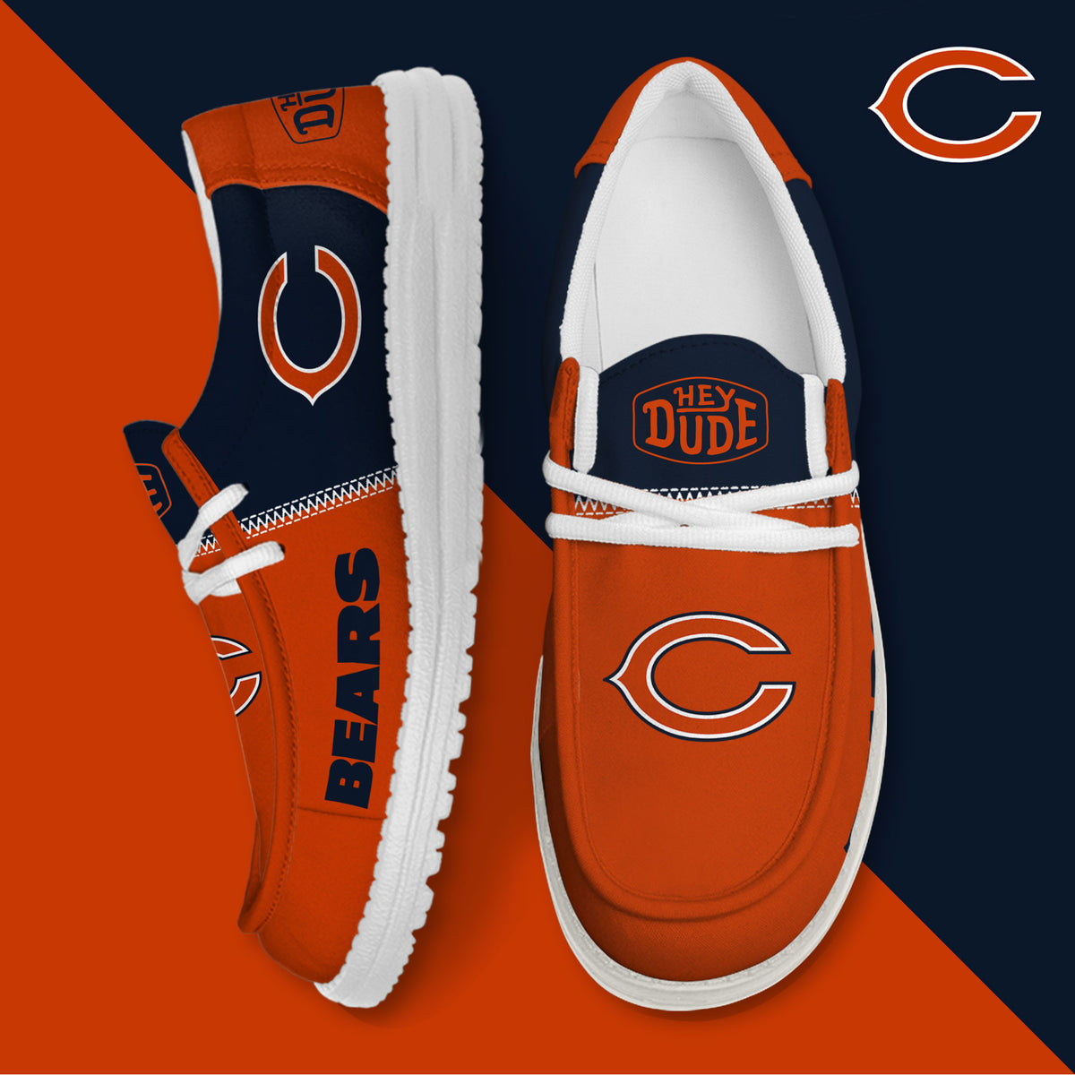 Chicago Bears Lace Up Loafers 2026