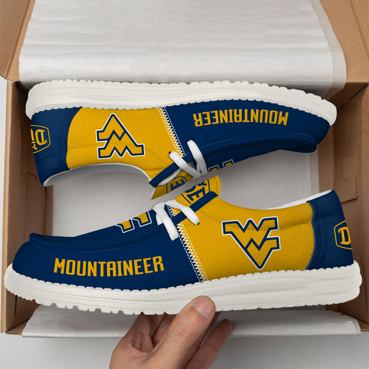 West Virginia Mountaineers Lace Up Loafers 2026