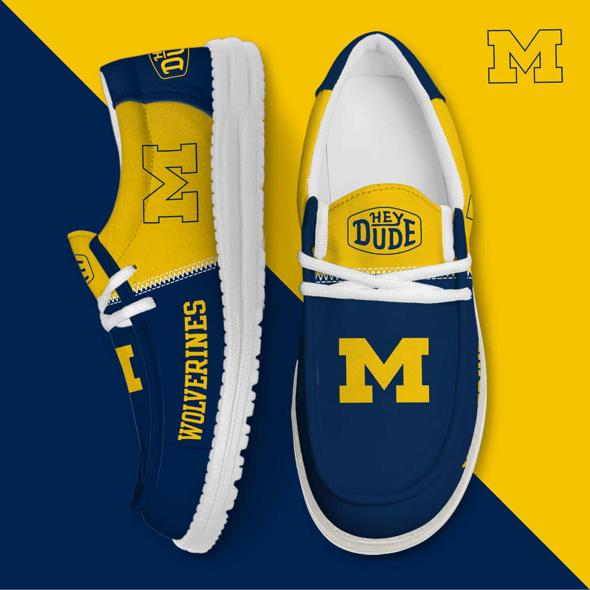Michigan Wolverines Lace Up Loafers 2026