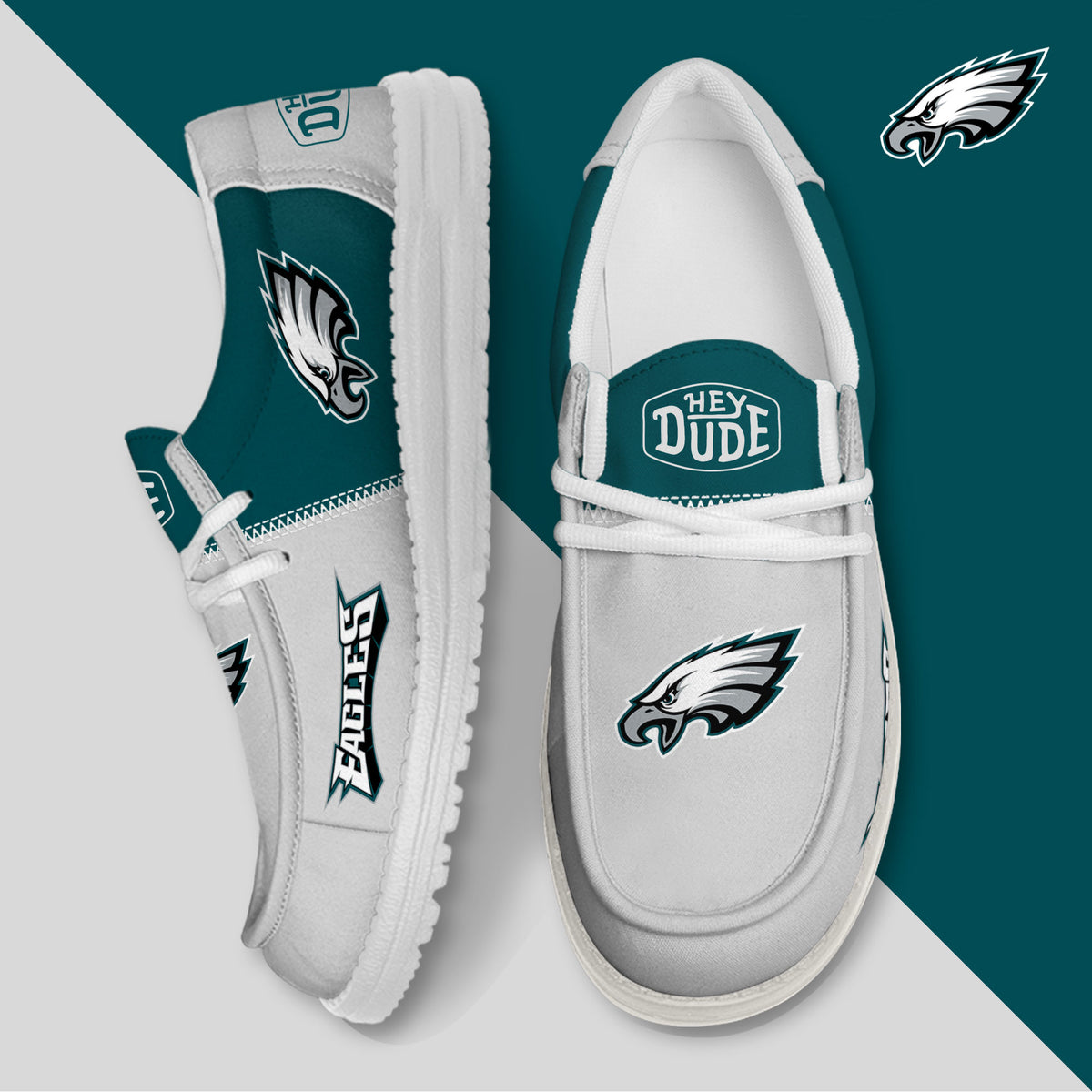 Philadelphia Eagles Lace Up Loafers 2026