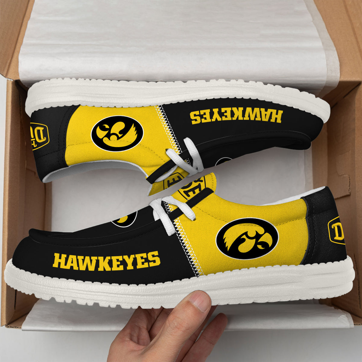 Iowa Hawkeyes Lace Up Loafers 2026