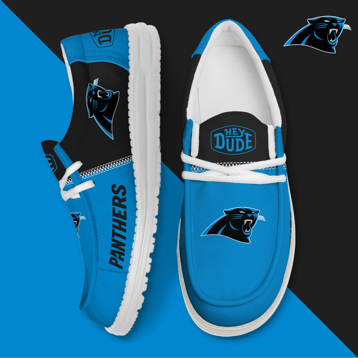 Carolina Panthers Lace Up Loafers 2026
