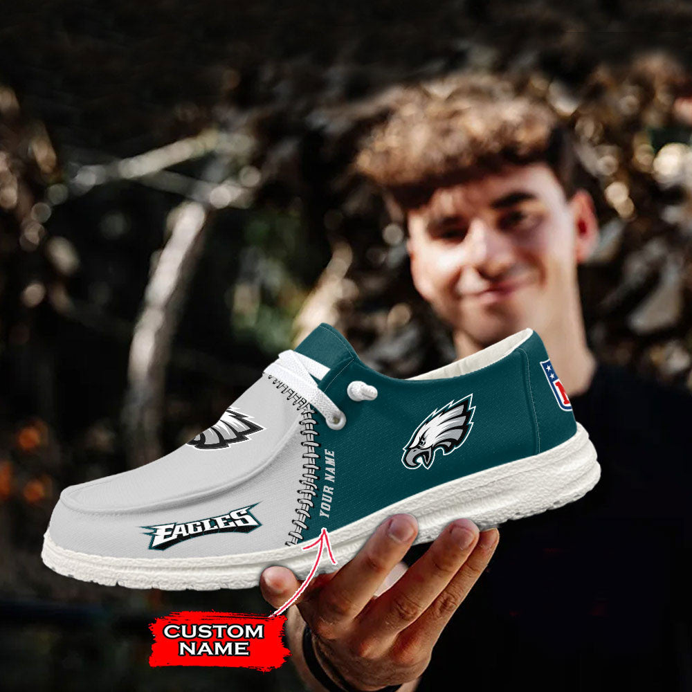 Philadelphia Eagles Lace Up Loafers 2026