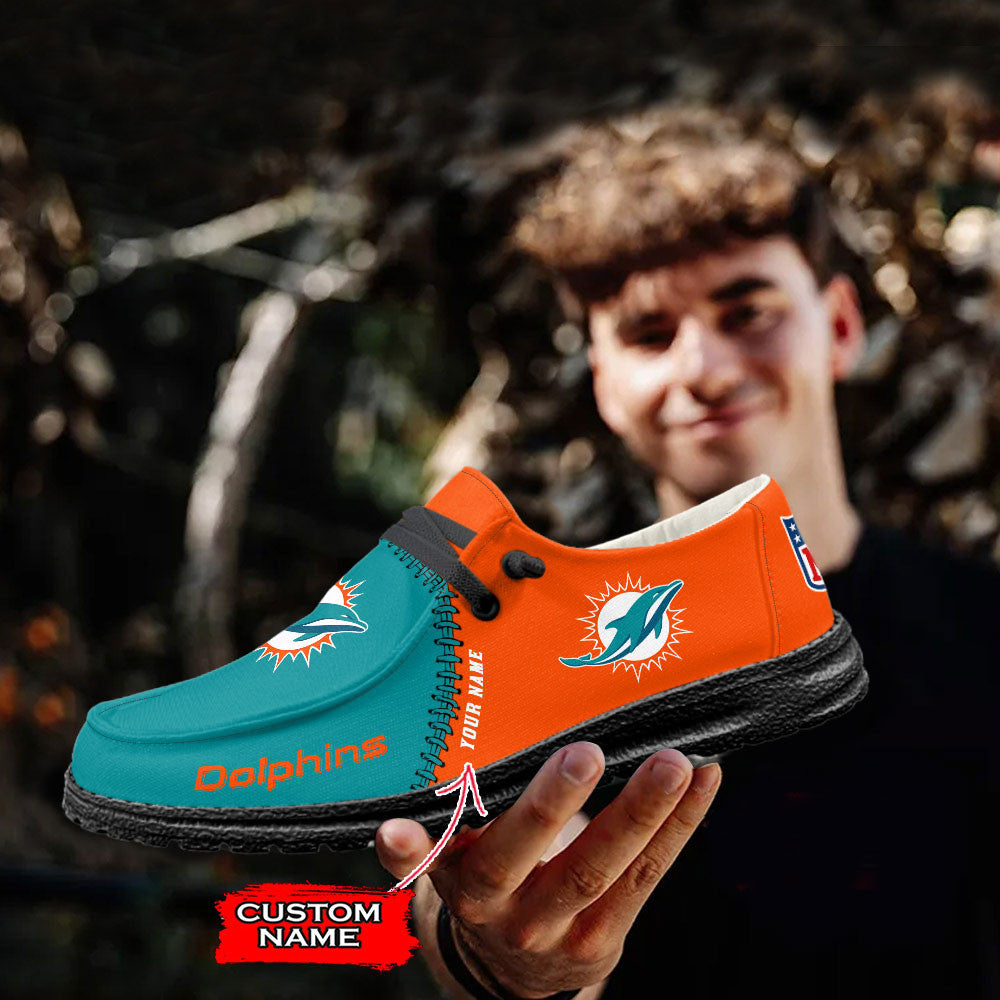 Miami Dolphins Lace Up Loafers 2026