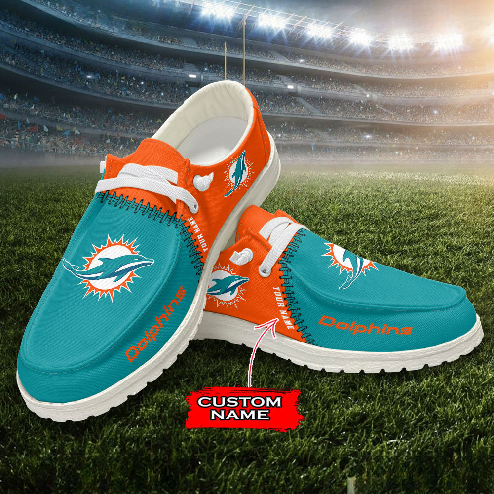 Miami Dolphins Lace Up Loafers 2026